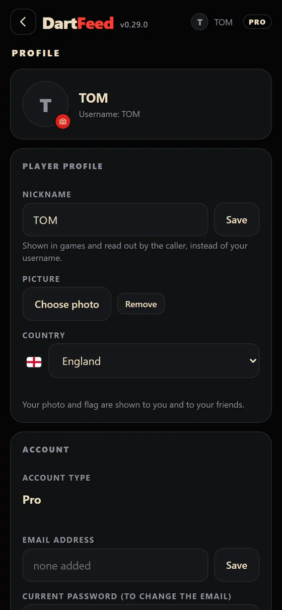 Player profile